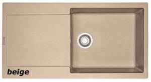 Franke Maris MRG 611-100 XL Einbausple Fragranit+, Farbe Beige, 114.0378.100