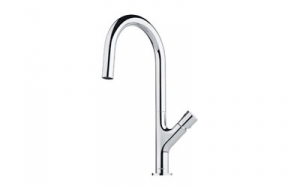 Franke Fluence Einhebelmischer, Hochdruck Festauslauf, Chrom, 115.0352.508