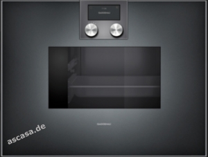 Gaggenau BS 471 101, Dampfbackofen Serie 400, anthrazit, Bedienung oben, Linksanschlag. Mit 5 Jahren Garantie!