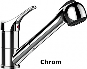 Schock Leva Schlauchbrause, Hochdruck, Chrom