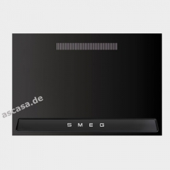 SMEG KIT1TR41N Metallrckwand, Farbe Schwarz Hochglanz mit Smeg-Logo