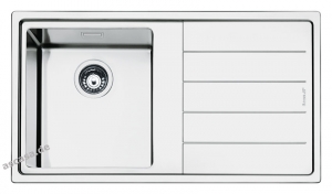 SMEG LFT861D Einbausple Flachrahmen, Edelstahl, 84 cm, Becken links