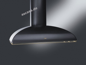 SMEG KS89AOE Wandhaube Anthrazit/Messing antik, Nostalgie-Design, 90 cm, Energieeffizienzklasse A, mit 5 Jahren Garantie!