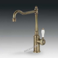 SMEG MICOR9OT Spltisch-Einhandhebelmischer, Cortina-Messing-Antik-Design, Hhe 35,5 cm