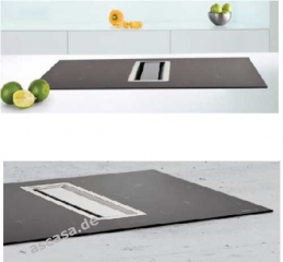 Silverline FLIK 854 ES Flow-In-Intern-Premium Induktions-Kochstelle inklusive Kochfeld-Absaugung, EEK: A