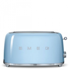SMEG TSF02PBEU Toaster, 4 Scheiben, Farbe Pastellblau