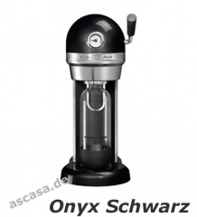 KitchenAid 5KSS1121OB/2, Sodastream Trinkwassersprudler, 1 Liter, Onyx Schwarz