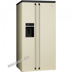 SMEG SBS963P Khl-Gefrier-Kombination Side-by-Side, No Frost, Creme, Victoria-Design, Energieeffizienzklasse A+, mit 5 Jahren Garantie!