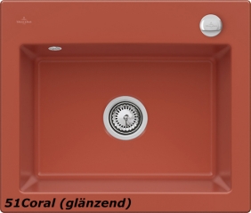 Villeroy & Boch Subway 60 S, Farbe 51 Coral, Premiumline