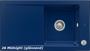 Villeroy & Boch Timeline 50 Flat, Farbe 26 Midnight, Premiumline