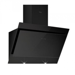 Silverline Indira IDW 683 S Wandhaube, 60 cm Schwarz/Schwarzglas. Mit 5 Jahren Garantie!