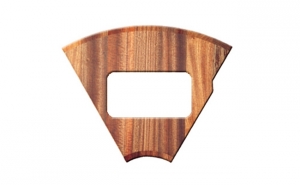 Rieber 1/6 Schneidbrett mit GN Ausschnitt, Mahagoni, 102101x