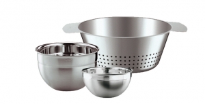 Rieber Rsle Set mit Sieb und zwei Edelstahlschalen, 1021021
