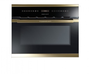 Kppersbusch EDG 6551.0 J4 Schwarz, Design Gold, Einbau-Kombidampfgarer, mit 5 Jahren Garantie