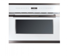 Kppersbusch EDG 6551.0 W2 Wei, Design Black Chrome, Einbau-Kombidampfgarer, mit 5 Jahren Garantie