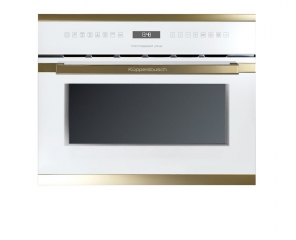 Kppersbusch EMWK 6551.0 W4 Wei, Design Gold, Einbau-Kompaktbackofen mit integrierter Mikrowelle, mit 5 Jahren Garantie