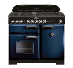 Falcon Classic Deluxe 100, Range Cooker, Gaskochfeld, 100 cm, Farbe Regal Blue, mit 5 Jahren Garantie!