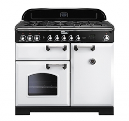 Falcon Classic Deluxe 100, Range Cooker, Gaskochfeld, 100 cm, Farbe White, mit 5 Jahren Garantie!