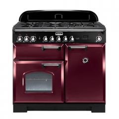Falcon Classic Deluxe 100, Range Cooker, Gaskochfeld, 100 cm, Farbe Cranberry, mit 5 Jahren Garantie!