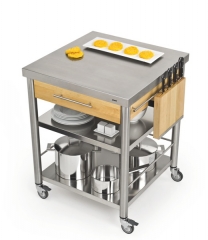 Jokodomus Kchenwagen, Auxilium, Edelstahl, Weibuch Lngsholz, 691771