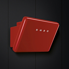 Smeg KFAB75RD Wandhaube, 50er Retro Style, kopffrei, Rot, 75cm, EEK:A+, mit 5 Jahren Garantie!