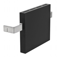 Jokodomus Seitlicher Messerhalter Corian Schwarz, Cun 900123