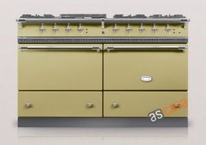 Lacanche Sully Classic, Kochstation, 140,5 cm, Farbe Solognegr�n, mit 5 Jahren Garantie!