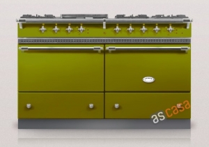 Lacanche Sully Classic, Kochstation, 140,5 cm, Farbe Olivgr�n, mit 5 Jahren Garantie!