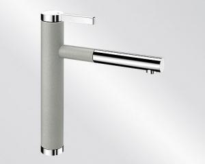 Blancolinee-S Silgranit-Look, Farbe perlgrau/chrom, 520745