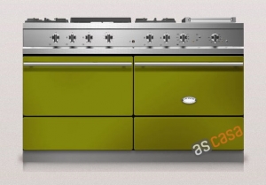 Lacanche Sully Modern, Kochstation, 140,5 cm, Farbe Olivgr�n, mit 5 Jahren Garantie!