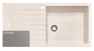 Naber Angola 100 L, Einbausple, granit concrete, 1106036