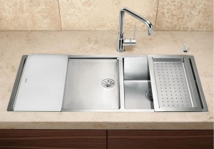 Blanco Claron 400/550-T-IF, Hauptbecken rechts, Steelart, InFino Ablauf, 521600