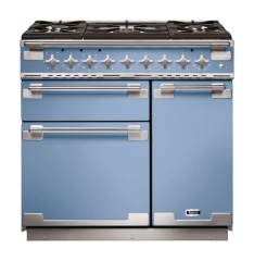 Falcon Elise 90, Range Cooker, Gaskochfeld, 90 cm, Farbe Chinablue, mit 5 Jahren Garantie!