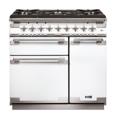Falcon Elise 90, Range Cooker, Gaskochfeld, 90 cm, Farbe White, mit 5 Jahren Garantie!