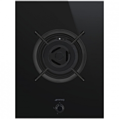 SMEG PV631CNXDE Gas-Glaskeramikkochfeld, Schwarz, 38 cm, mit 5 Jahren Garantie!