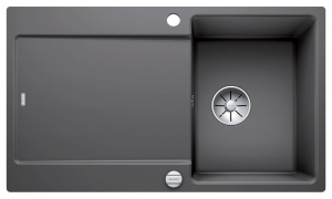 Blanco Idento 45 S-F Keramik PuraPlus, Farbe basalt, InFino Ablauf, 522268