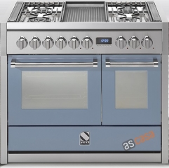 Steel Genesi 100, Rangecooker, 100 cm, Combisteam, Farbe Celeste, G10SF-4TCE, mit 5 Jahren Garantie!