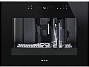 SMEG CMS4601NX Kaffeevollautomat, Schwarzglas/Edelstahl, mit 5 Jahren Garantie!
