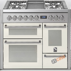Steel Genesi 100, Rangecooker, 100 cm, Multifunktion, 3 �fen, Farbe Nuvola, G10FFF-4MNA, mit 5 Jahren Garantie!