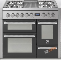 Steel Genesi 100, Rangecooker, 100 cm, Multifunktion, 3 �fen, Farbe Anthrazit, G10FFF-6LAN, mit 5 Jahren Garantie!