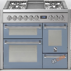 Steel Genesi 100, Rangecooker, 100 cm, Multifunktion, 3 �fen, Farbe Celeste, G10FFF-6LCE, mit 5 Jahren Garantie!