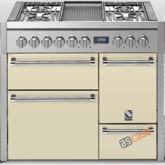 Steel Genesi 100, Rangecooker, 100 cm, Multifunktion, 3 �fen, Farbe Creme, G10FFF-D-6WCR, mit 5 Jahren Garantie!