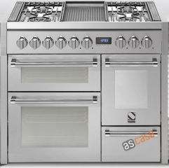 Steel Genesi 100, Rangecooker, 100 cm, Multifunktion, 3 �fen, Farbe Edelstahl, G10FFF-6LSS, mit 5 Jahren Garantie!