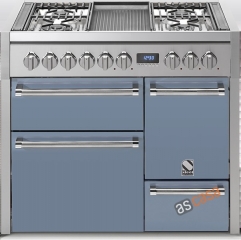 Steel Genesi 100, Rangecooker, 100 cm, Multifunktion, 3 �fen, Farbe Celeste, G10FFF-D-6LCE, mit 5 Jahren Garantie!