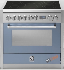 Steel Genesi 90, Rangecooker, 90 cm, Combisteam, Farbe Celeste, G9S-6WCE, mit 5 Jahren Garantie!