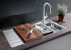 Blanco Axis III 6 S-IF Dampfgar-Edition, Becken rechts, InFino Ablauf, 522108