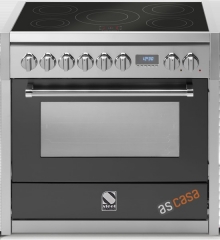 Steel Genesi 90, Rangecooker, 90 cm, Combisteam, Farbe Anthrazit, G9S-4TAN, mit 5 Jahren Garantie!