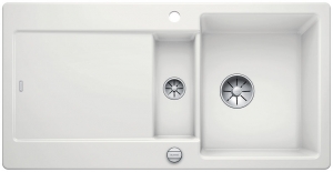 Blanco Idento 6 S Keramik PuraPlus, Farbe kristallweiss gl�nzend, InFino Ablauf, 522122