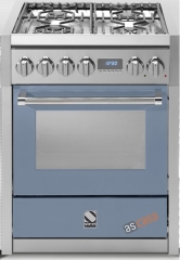 Steel Genesi 70, Rangecooker, 70 cm, Combisteam, Farbe Celeste, G7S-4CE, mit 5 Jahren Garantie!