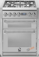 Steel Genesi 70, Rangecooker, 70 cm, Multifunktion, 2 fen, Farbe Edelstahl, G7FF-4SS, mit 5 Jahren Garantie!